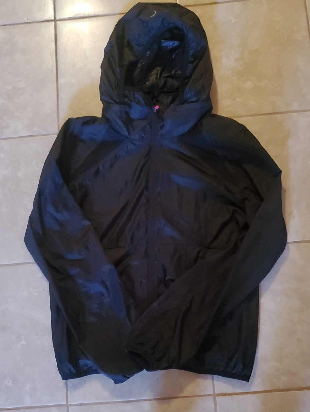 Zyia Black Hooded Bomber Jacket - Lightweight Everyday Layer